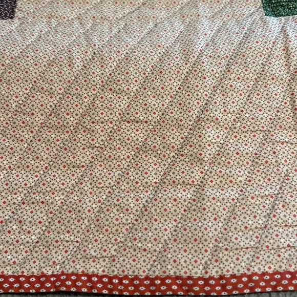 Vintage circa 1890’s signed Quilt “Nine Patch Variation” - Picture 8 of 16
